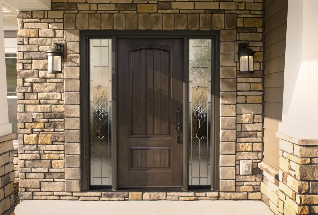 This hinged entry door in Dallas Ft Worth from Provia is a beautiful example.